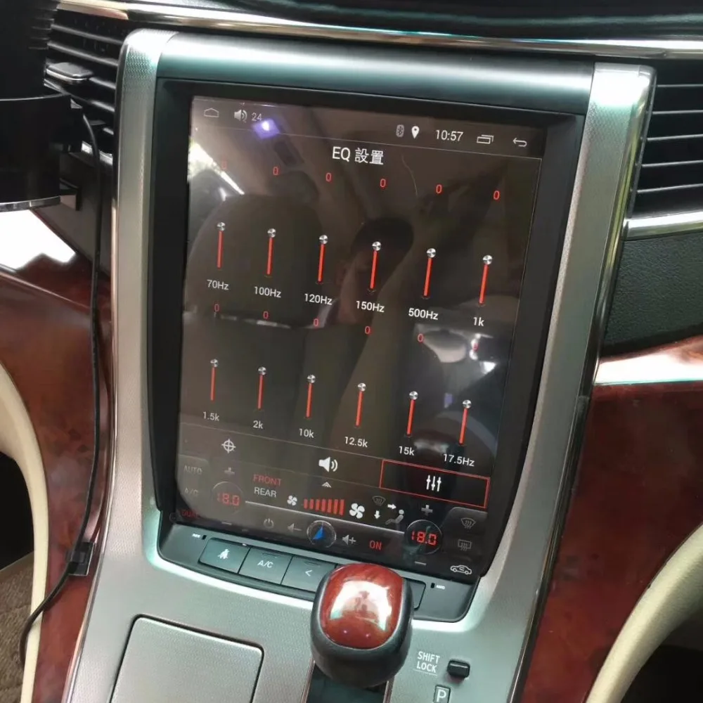 12," Tesla стиль Android 7,1 Автомобильный мультимедийный радио плеер для Toyota Alphard 2007-2013 gps Карта Навигация без dvd wifi авто