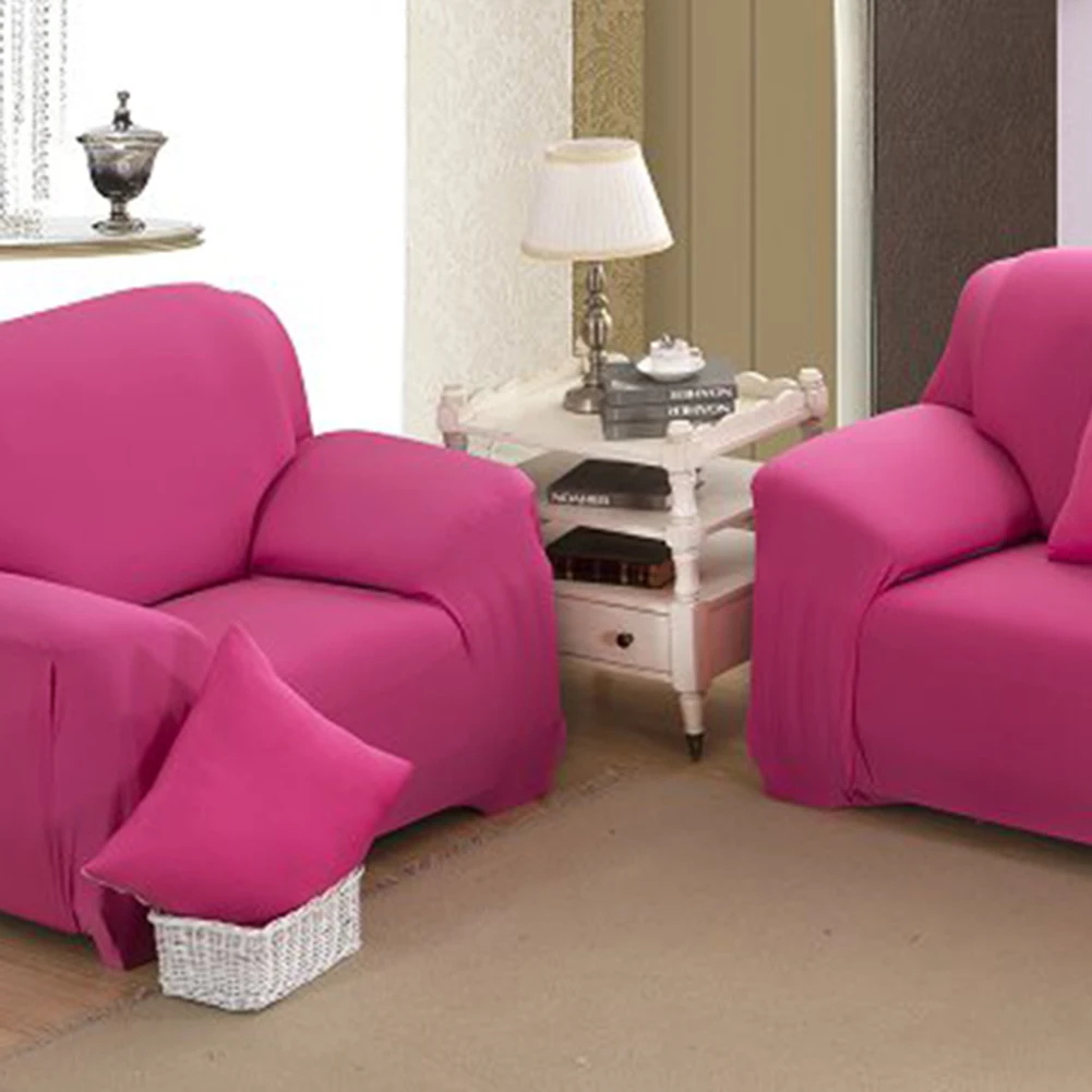 Однотонный эластичный чехол для дивана модные эластичные Чехлы Защитные чехлы