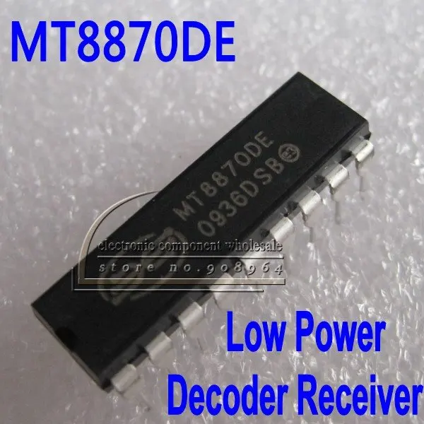 Оптовая продажа 20 шт./лот декодер MT8870 MT8870DE CMOS низкая мощность DTMF приемник DIP 18