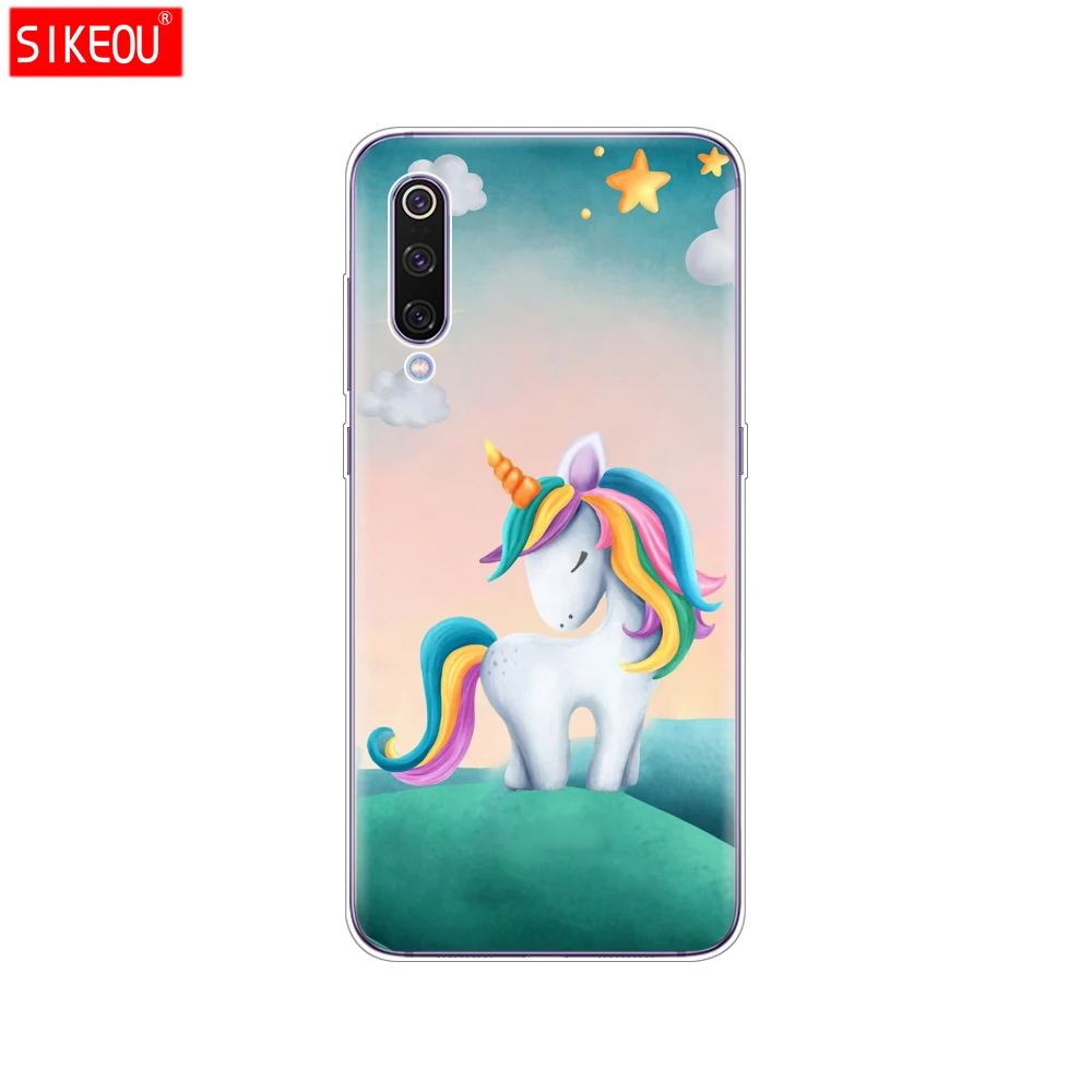 12062 case for xiaomi mi 9 case cover Cartoon Silicone Soft TPU Cover For xiaomi Mi9 xiaomi 9 SE Case Phone Shell bumper etui flower - Цвет: 12062