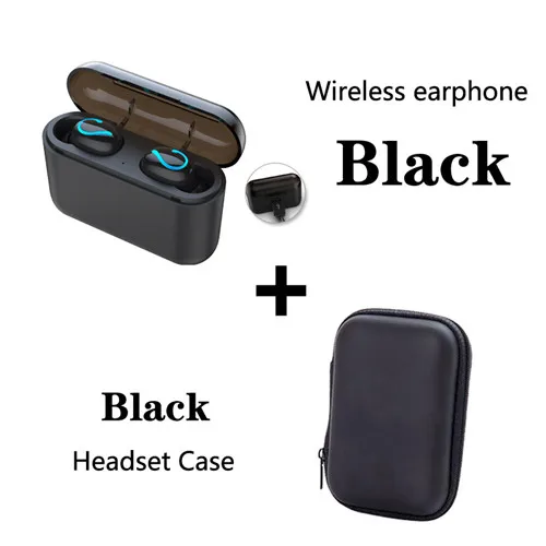 double add Black bag Беспроводные наушники Bluetooth 5,0 для huawei honor 20i 10i 10 20 9 lite V20 V10 note 8X MAX 8A 8C 6X Play Music - Цвет: double add Black bag