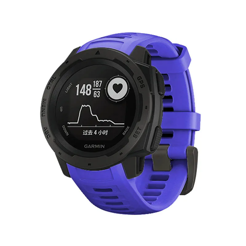 

Hot Sale Sport Silicone Strap Quick Release Replacement Watch Band for Garmin Instinct