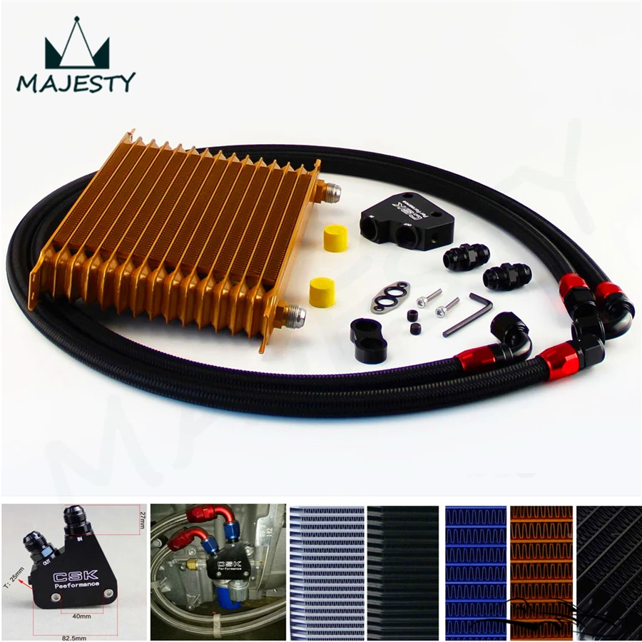 15-рядный комплект масляного охладителя двигателя + сэндвич-пластина для