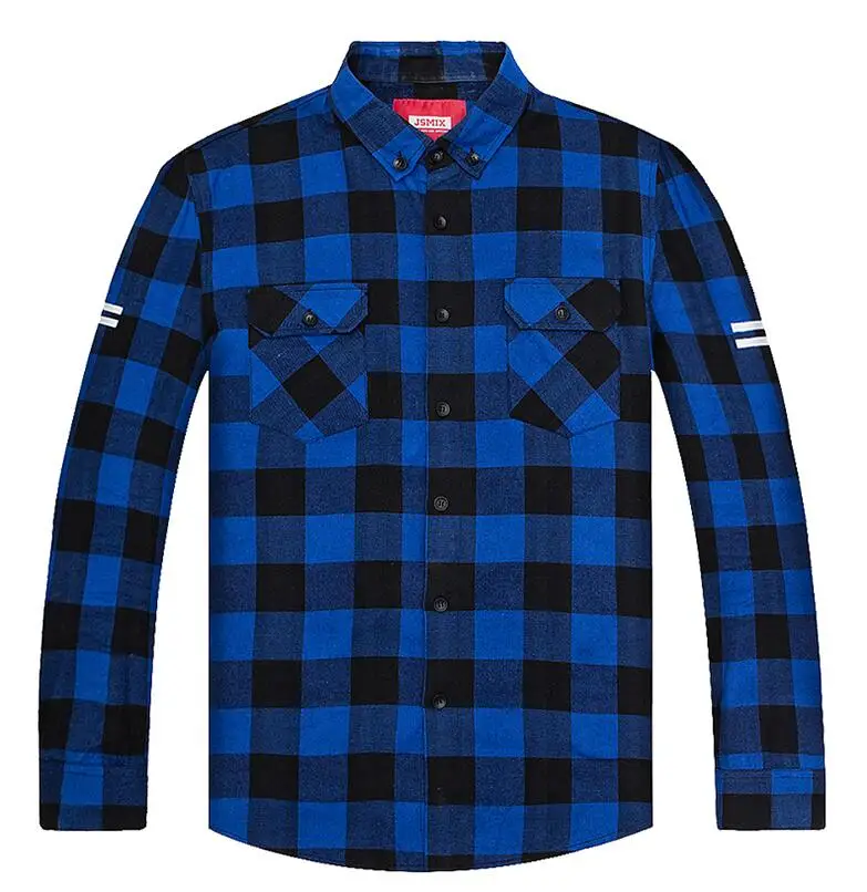 XXL-7XL Плюс Размер Плед Рубашки мужские С Длинным Рукавом Хлопок Фитнес Рубашка