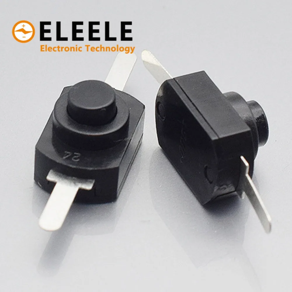 10PCS 12*8MM DC 30V 1A Black On Off Mini Push Button Switch for Electric Torch 1208YD PN36 | Обустройство дома