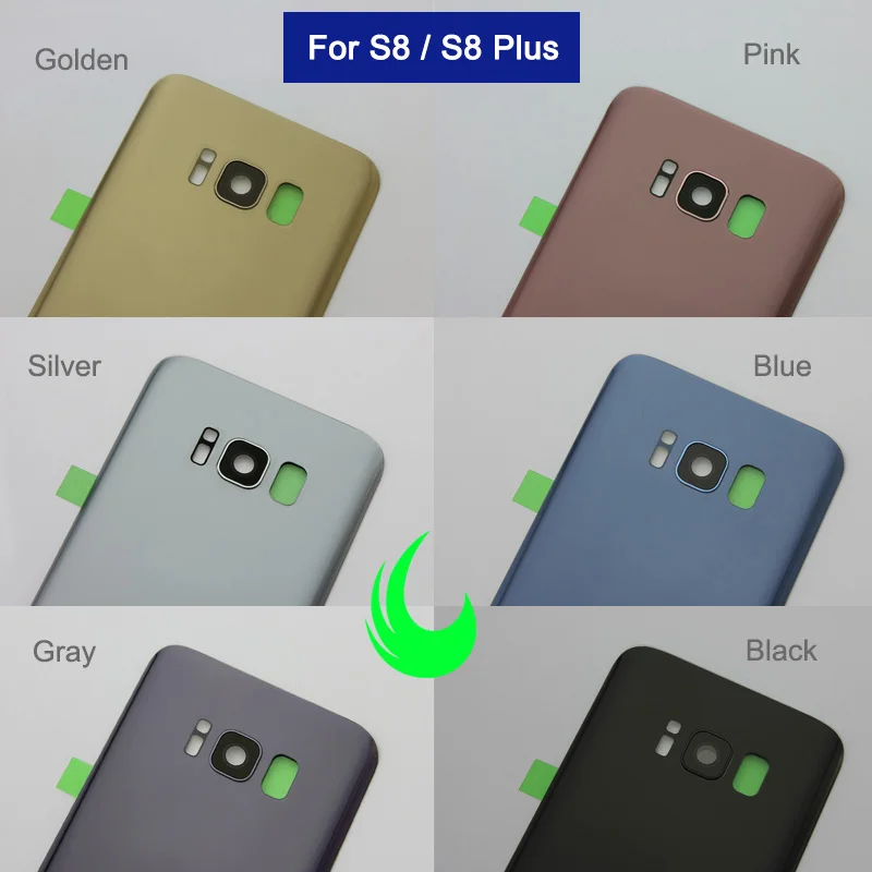 Задняя крышка батарейного отсека для Samsung Galaxy S8 G950 Plus G955 стеклянная корпуса SAMSUNG +