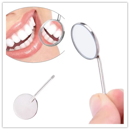 Стоматологическое зеркало из нержавеющей стали диаметром 24 мм отражатель для