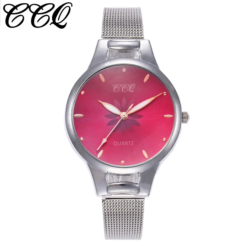 Женские кварцевые часы Zegarek Reloj Mujer простые и стильные с сетчатым ремешком из