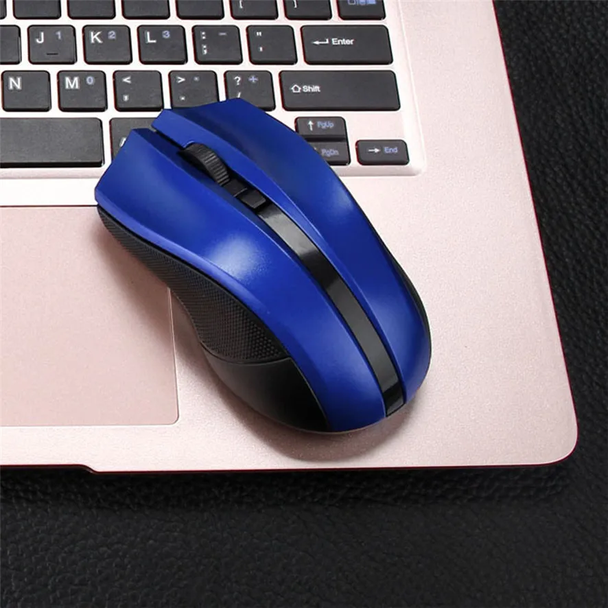 Лучшая цена 2 4 GHz беспроводная оптическая мышь Мыши + USB приемник для ПК ноутбука