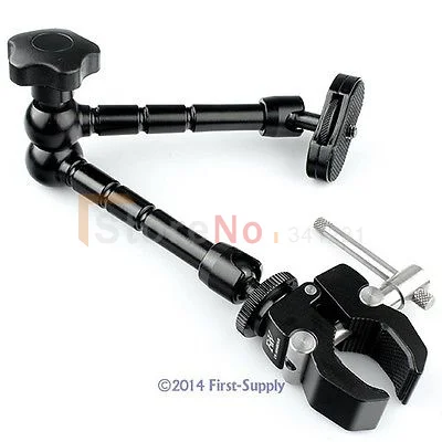 

2PCS/1set 11" Inch Articulating Magic Arm + Super Clamp for camera LCD Monitor LED light