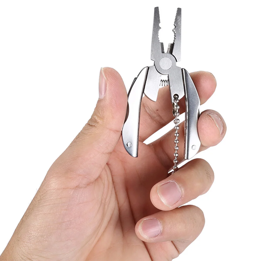 Портативный многоцелевой складной плоскогубцы карманные из нержавеющей стали
