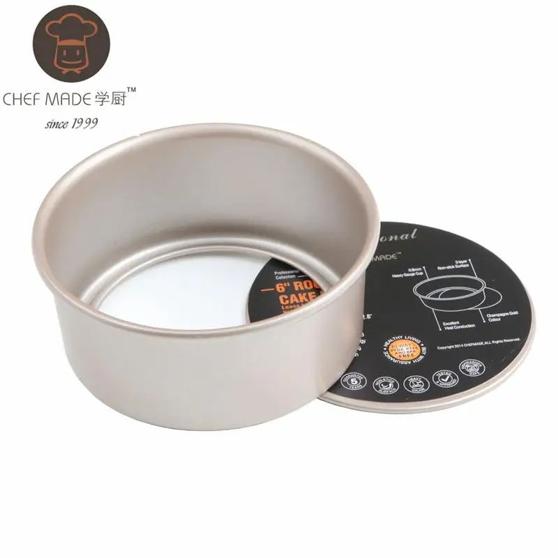 Антипригарная круглая форма для выпечки 6 чашек сковорода торта стальная хлеба