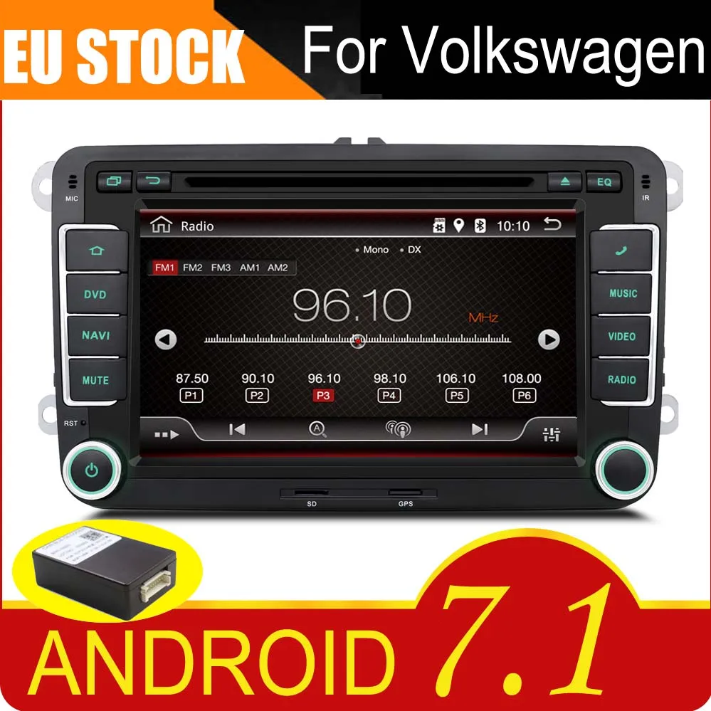 7 &quotемкостный сенсорный экран Android 1 автомобильный DVD GPS встроенный wifi для VW Volkswagen