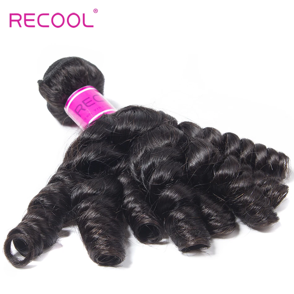 Recool Hair Funmi бразильские волосы плетение 3 пучка натуральный цвет свободный завиток
