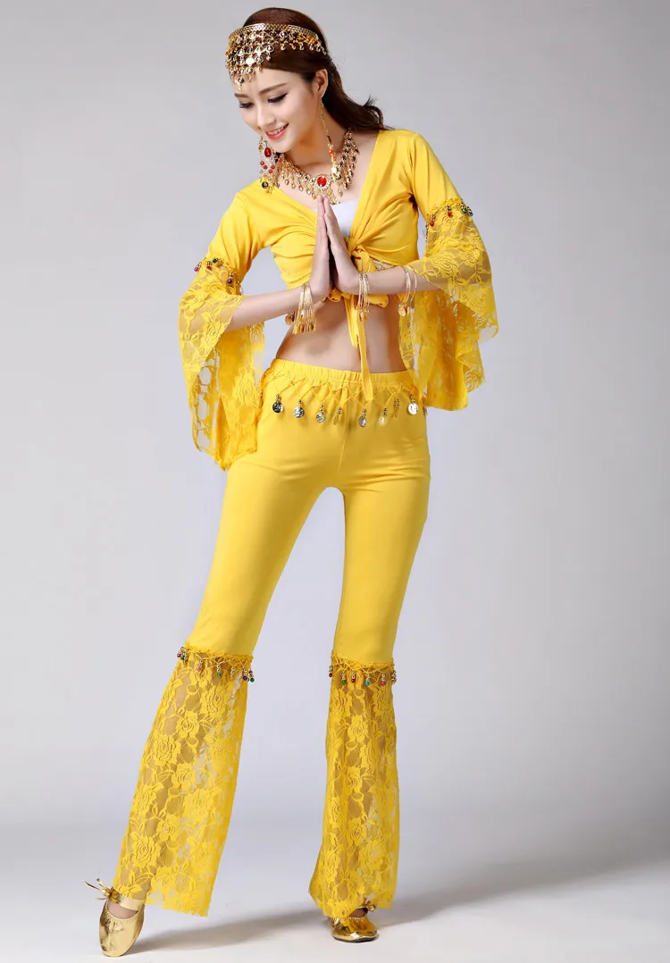 2 шт. костюм для танца живота Болливуд кружевной Египетский индийское платье