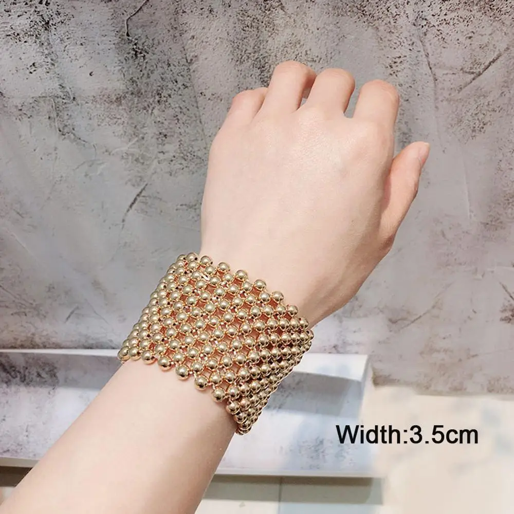 Женские многослойные браслеты M MISM широкие с искусственным жемчугом модные