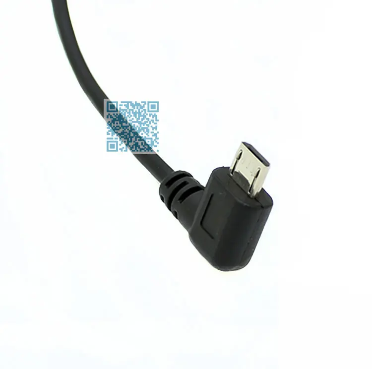 Кабель USB 2 0 (штекер)/Micro (штекер) спиральный с углом 90 градусов для быстрой зарядки