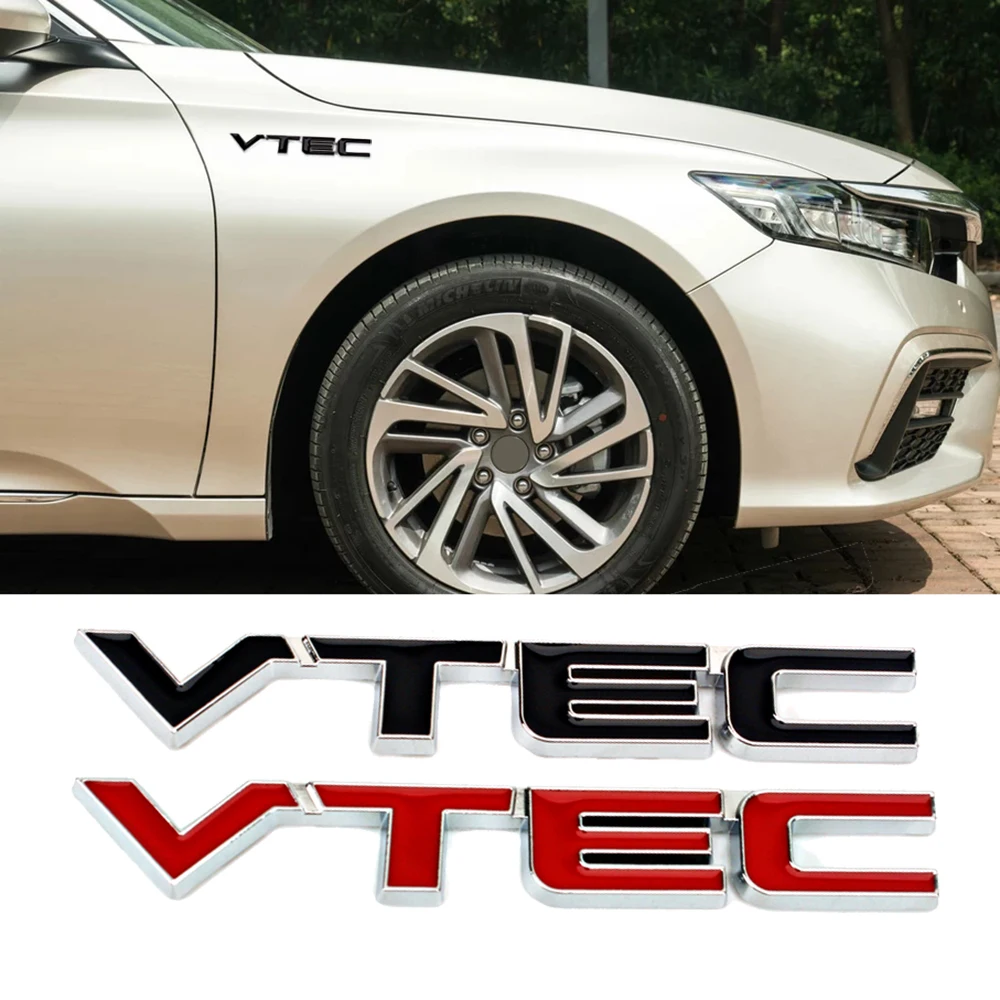 Металл Хром VTEC эмблема Стикеры задний багажник логотип знак отделка пропуск
