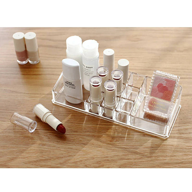 Portable Transparent Makeup Organizer Storage Box Acrylic Make Up Cosmetic Drawers | Дом и сад