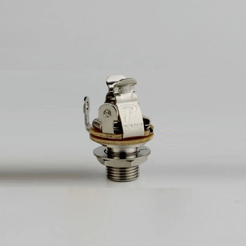 1 Pieces Nickel 1 шт. чистый тон Мульти контакт моно 1/" выход Джек, никель или золото - Цвет: 1 Pieces Nickel