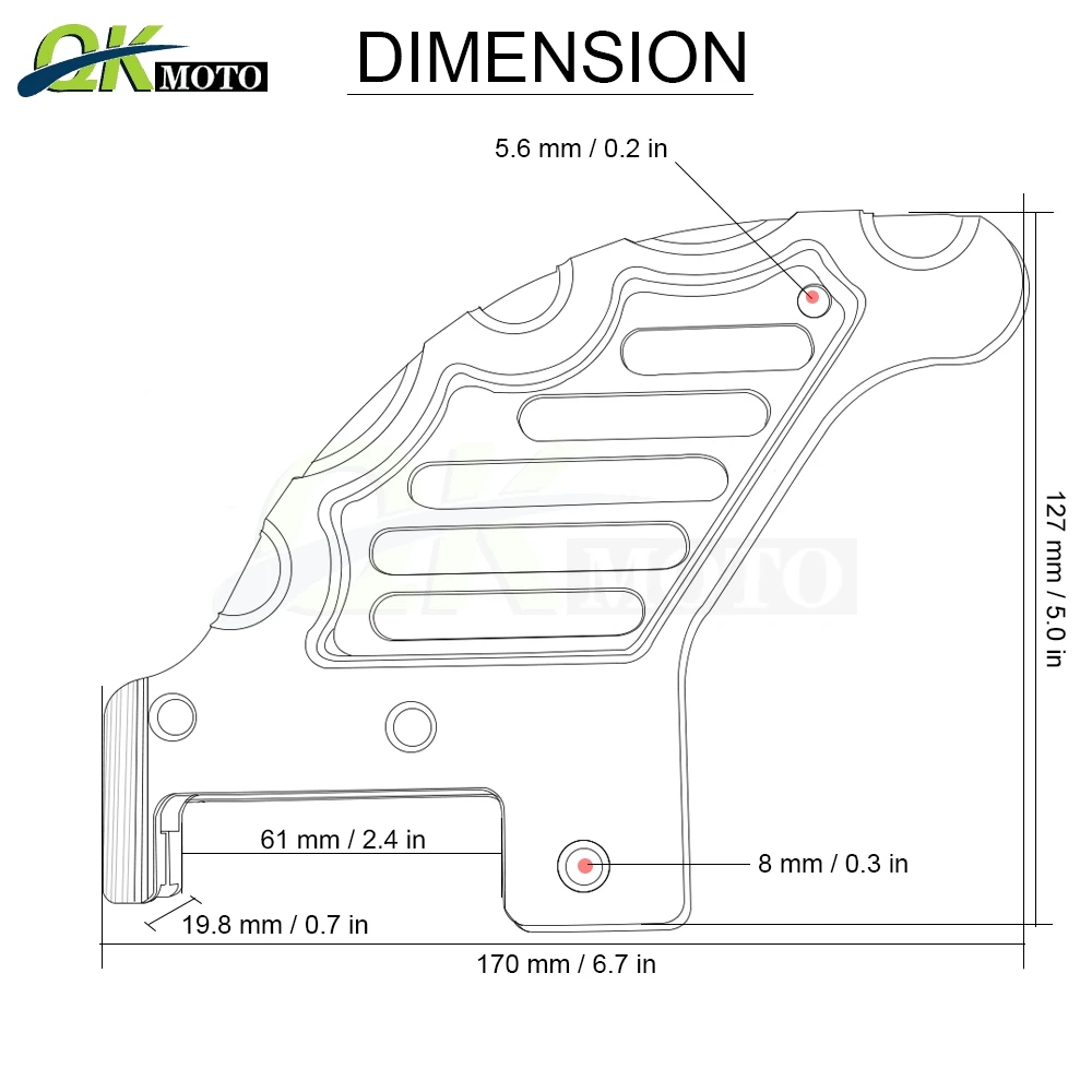 

CNC Motorcycle Accessories Motorbike Rear Brake Disc Guard Potector For 200EXC 200MXC 250SX 250SX-F 250XC 250XCF 250XCW