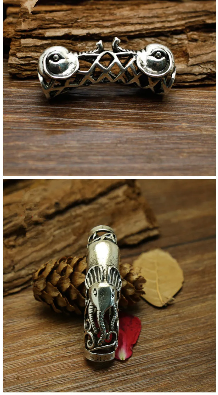 5 шт./лот смешанный дизайн тибетская Серебряная оплетка для волос страшный Дред