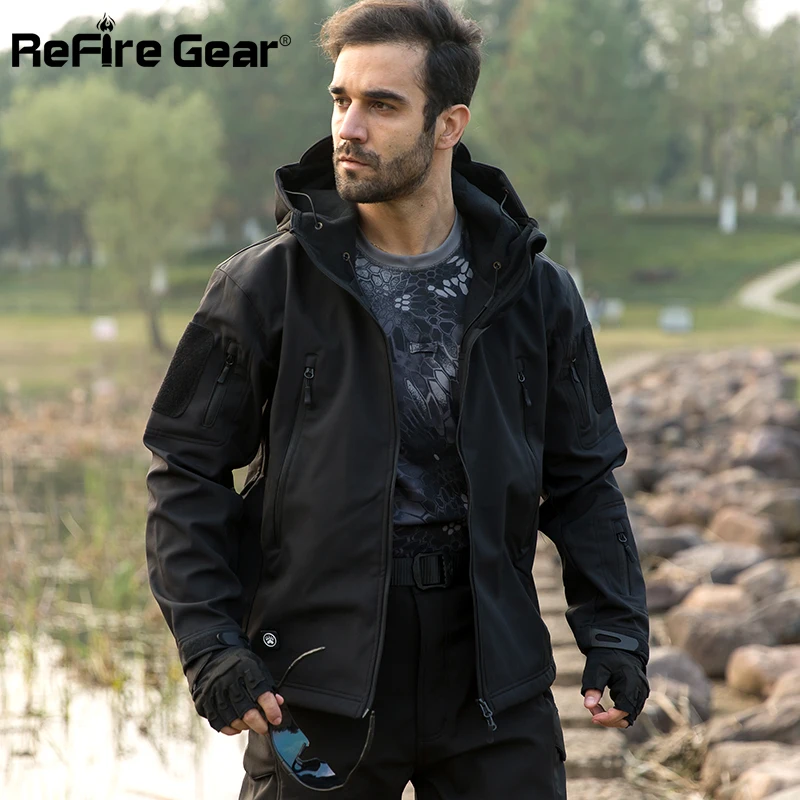 Куртка ReFire Gear Мужская тактическая военная Водонепроницаемая теплая ветровка с