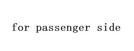 for passenger side Высококачественные пластиковые передние противотуманные фары, автомобильные аксессуары для 2002-2005 AUDI A4 B6 - Название цвета: for passenger side
