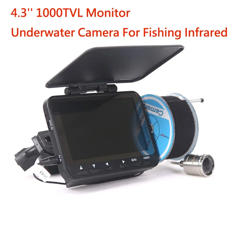 Камера для подводной рыбалки YUMEIQUN 15/30 м 4 3 дюйма HD 1000TVL 8 шт инфракрасный