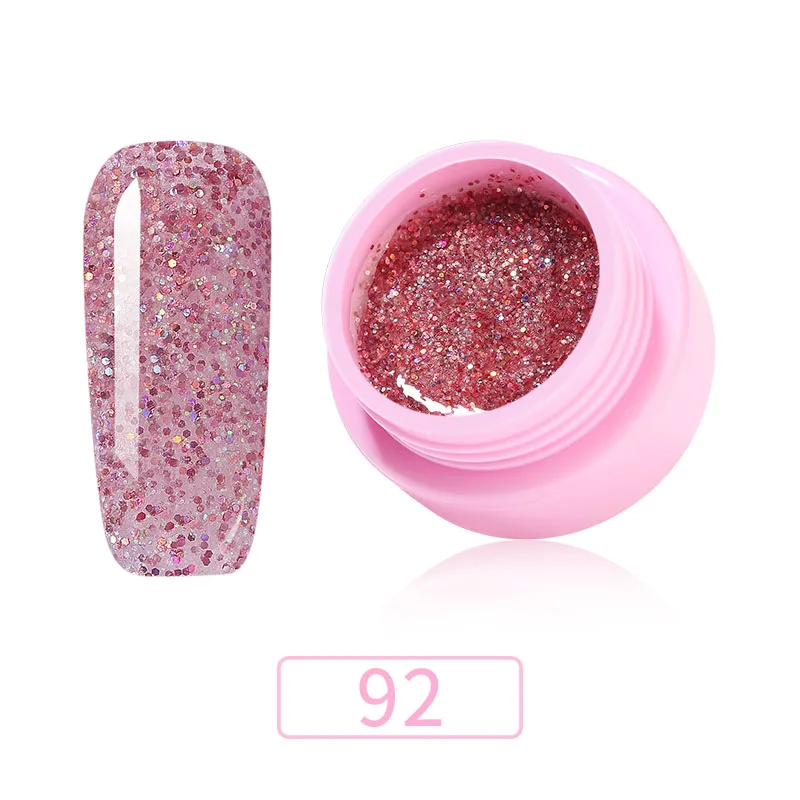 092 ROHWXY 5 мл гель лак для ногтей УФ гибридные Лаки набор гель-лаков для ногтей Блеск Vernis Полупостоянный праймер гель лак для ногтей - Цвет: 092