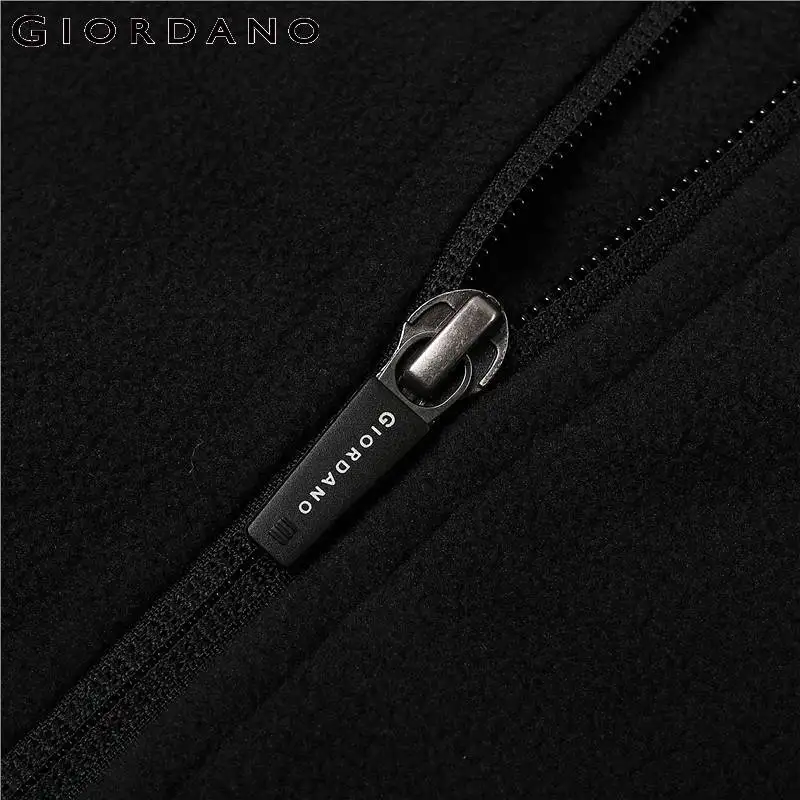 Giordano Мужская толстовка на молнии спереди мужские толстовки для мужчин с длинным