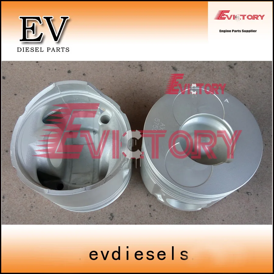 

EV 4-ring 4BG1 4BG1T piston with Piston pin and clip for Hiatch EX100-5 Lovol FR80H-8 excavator