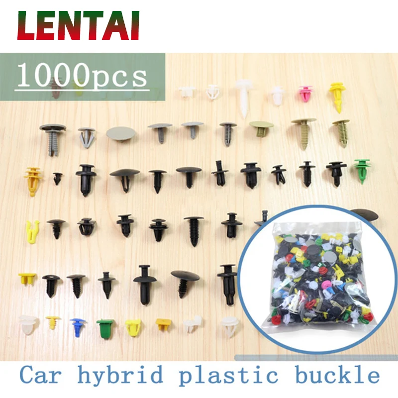 

OVERE 1000pcs/set Auto Bumper Fastener Car Door Fender Rivet Fastener For Subaru Impreza XV Hyundai Solaris tucson I30 IX25