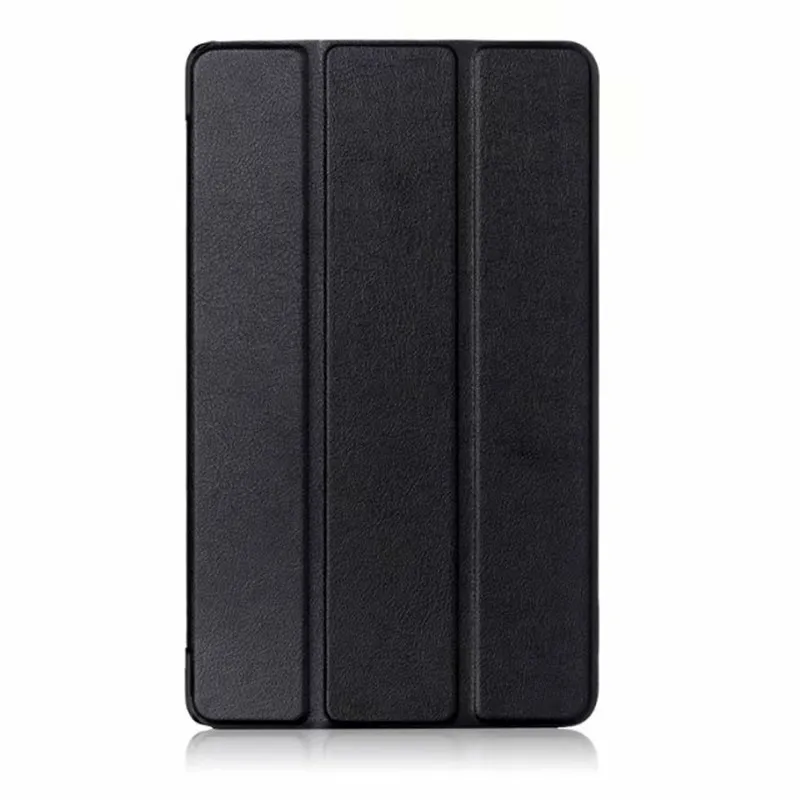 black-ka si te Ультратонкий чехол-накладка из искусственной кожи для lenovo Tab4 Tab 4 8 TB-8504x TB-8504F TB-8504N TB-850 4 8 дюймов Чехол-книжка на магните - Цвет: black-ka si te