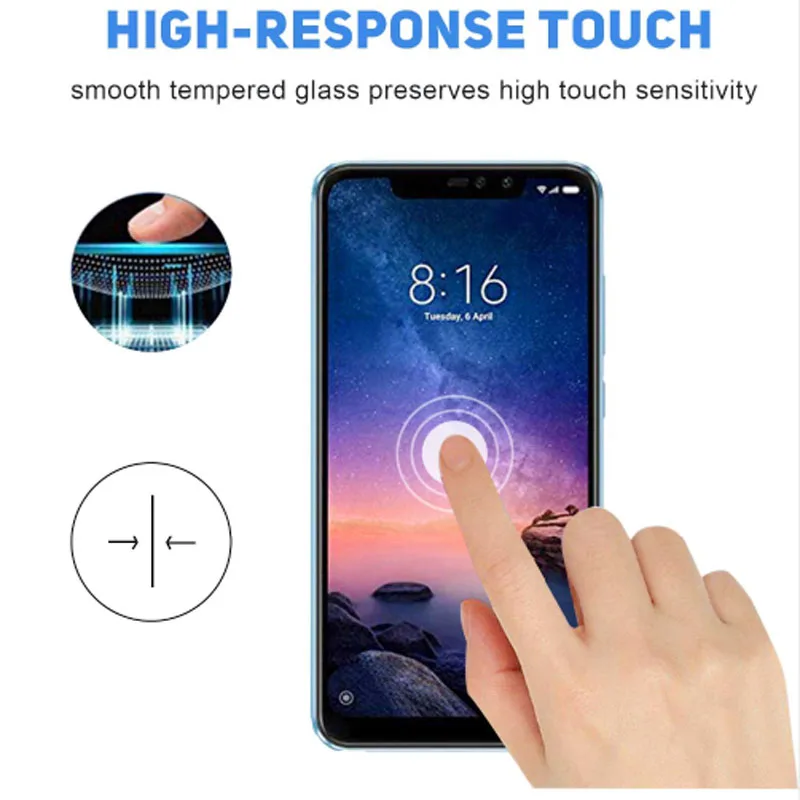 3D 9H стекло на Redmy Go для Xiaomi Red mi 6A Note 6 7 Pro 6pro 7pro Закаленное Защитная пленка Xiomi Xiami Glas |