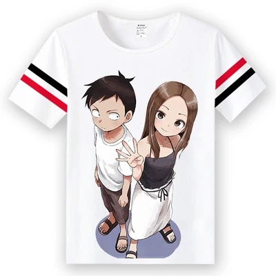Новая футболка Karakai Jouzu no Takagi san Master of Teasing Мужская женская и свободная терилен