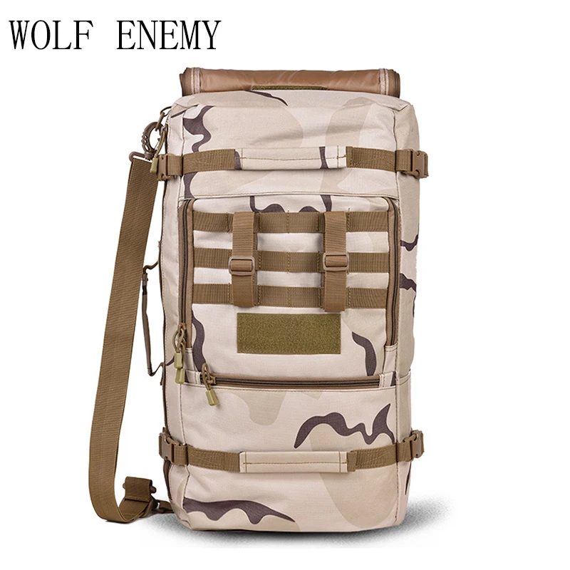 Kopen 60L Outdoor Tassen Multifunctionele Militaire Tactische Rugzak Wandelen Camping Trekking Schoudertas Sporttassen