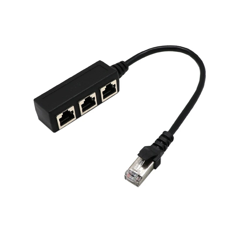 

Разъем ethernet 1 к 3, разъем Ethernet nenetwork Rj45, переходник-разветвитель с кабелем Lan, разъем Jq0329