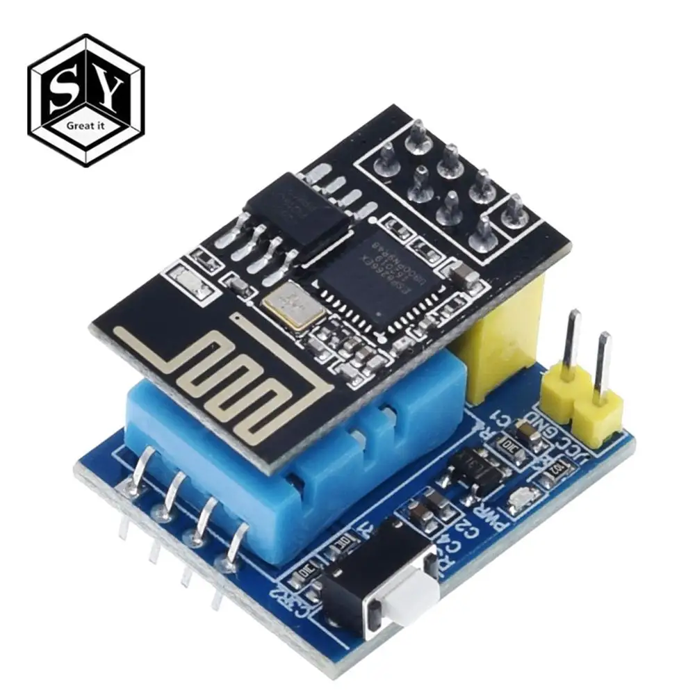 1 шт. ESP8266 ESP 01 DHT11 датчик температуры и влажности esp8266 Wifi NodeMCU Smart Home IOT|Интегральные