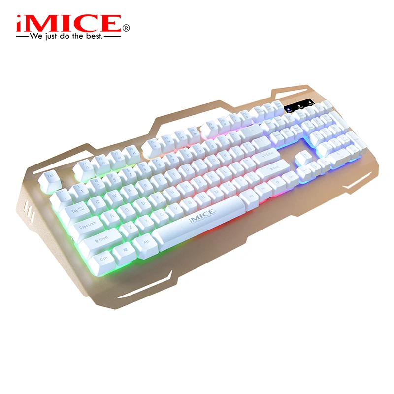 IMice Проводная клавиатура игровая компьютерная 104 ключей USB Gamer плавающая с