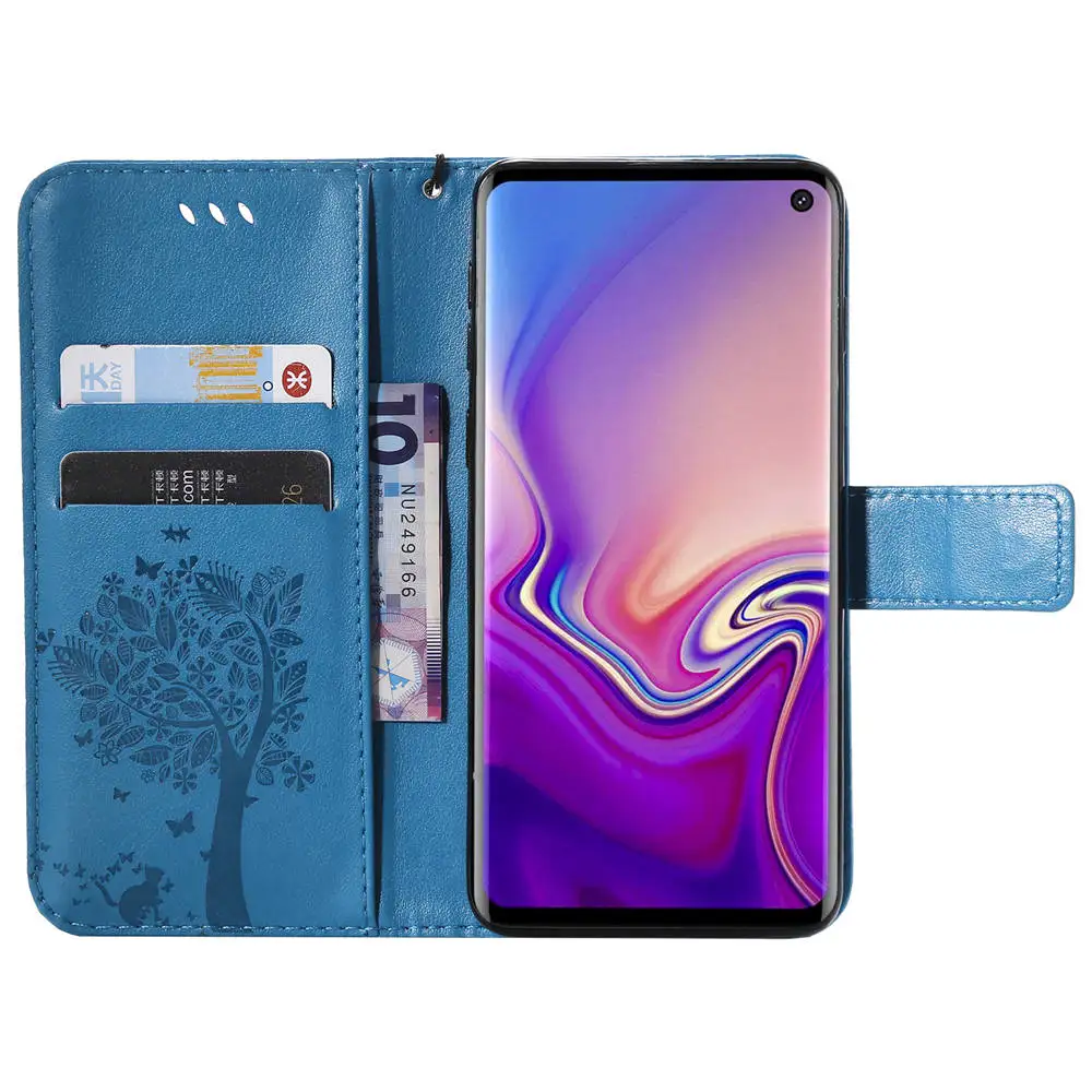 3D кожаный чехол для samsung Galaxy S10 S10E S9 S8 Plus, чехол-книжка с бумажником, чехол для телефона s для samsung Galaxy S8 S9 S10 Plus, чехол