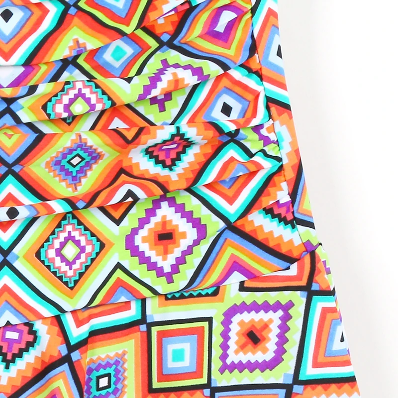 Цельный женщины купальники Сексуальная Слинг Холтер Отпечатано с цветочным