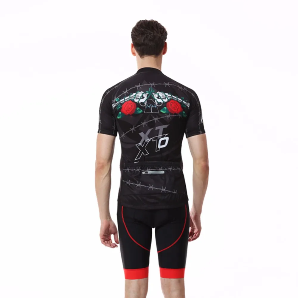 

XINTOWN Breathable Anti-Sweat Short Sleeve Cycling Sets Clothes Jerseys Bib Shorts Bike Ropa Ciclismo Bicycle Jerseys ZUOLUN