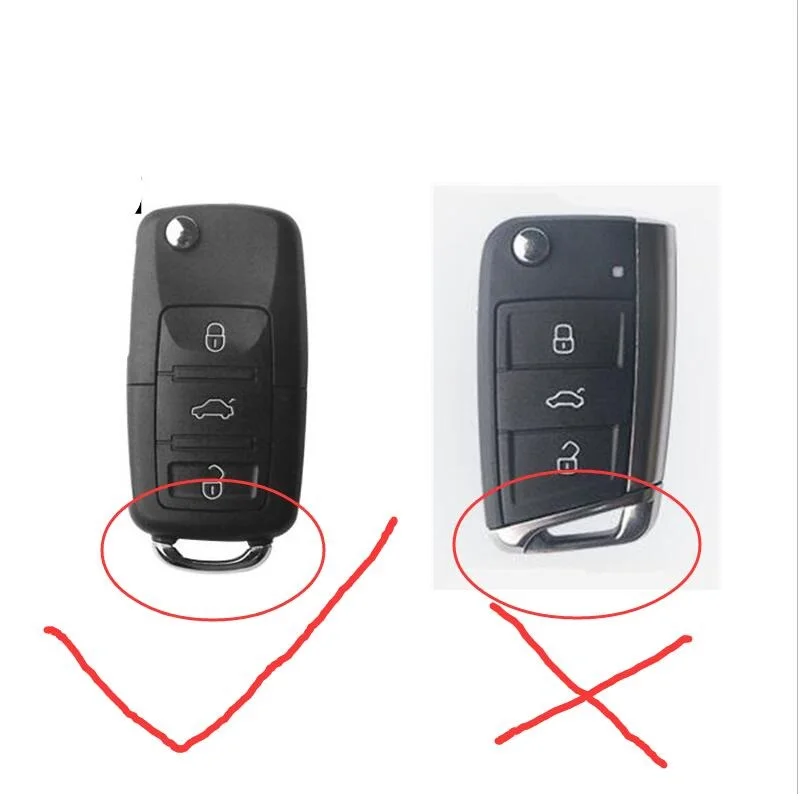 Пластиковый Чехол для автомобильного ключа чехол VW Golf Bora POLO GOLF Passat Skoda Octavia A5 Fabia