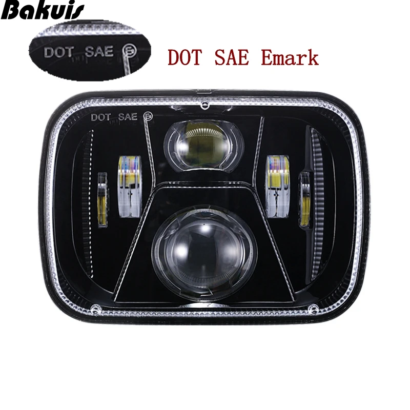 Сертификация внешнего тестирования DOT Emark 55 Вт 5x7 дюймов светодиодный ная