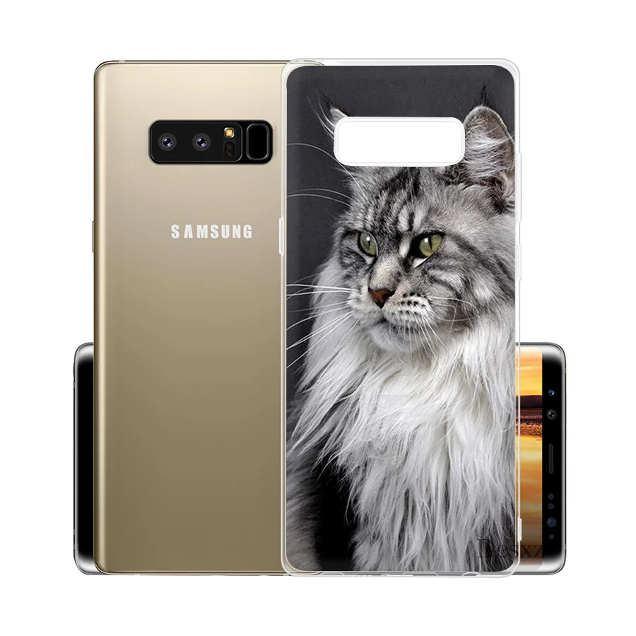 Desxz ПЭТ Мейн Cat Чехол для samsung Galaxy S6 S7 край S8 S9 S10 S10e Plus Note 8 9 S3 S4 S5 крышка