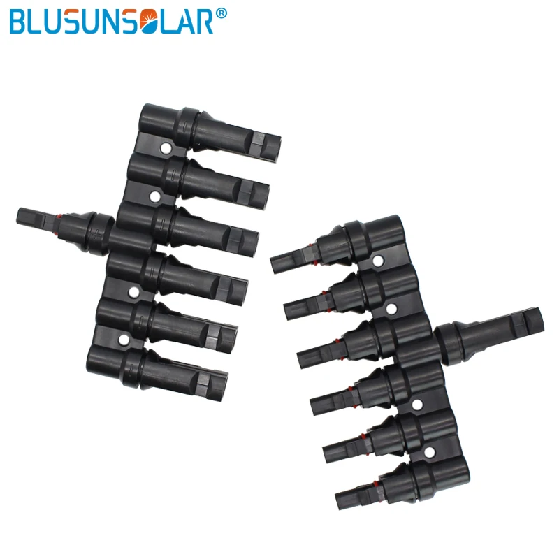 

2 pairs/lot 1 to 6 Solar T Branch Connector Solar PV Parallel Splitter Multi Branch Connectors for Solar Energy System TF0170