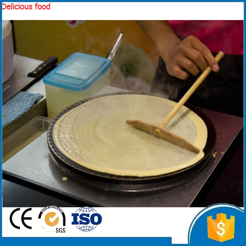 

Free shipping by air 650mm chapatti bread pancake maker machine by gas