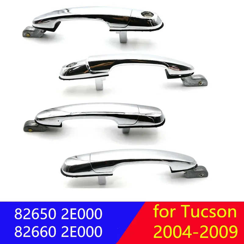 Хромированная ручка передней и задней двери для Hyundai Tucson 2004 2009 826502E000 826602E000 836502E000