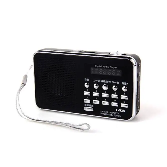 HIPERDEAL MP3 плеер Новый мини цифровой портативный музыкальный Micro SD/TF карта динамик FM